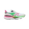 Diadora Women's Atomo V7000 Running Shoe - White/Green Fluo/Pink Fluo -Boutique Shoe Store 101.179068 D0250 00 HR