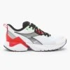 Diadora Men's Vigore 2 Running Shoe - White/Black/Firey Red - Regular (D) -Boutique Shoe Store 101.179081 C6714 00 HR