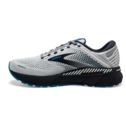 BROOKS Men's Adrenaline GTS 22 Running Shoe- Oyster/India Ink/Blue - Wide (2E) -Boutique Shoe Store 110366 023 M Adrenaline GTS 22