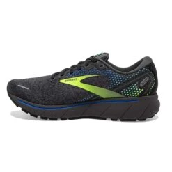 BROOKS Men's Ghost 14 Running Shoe- Black/Blue/Nightlife- Regular (D) -Boutique Shoe Store 110369 069 M Ghost 14