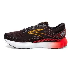 BROOKS Men's Glycerin GTS 20 Running Shoe- Black/Blackened Pearl/Fiery Re- Regular (D) -Boutique Shoe Store 110383 090 M Glycerin GTS 20 1