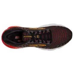 BROOKS Men's Glycerin GTS 20 Running Shoe- Black/Blackened Pearl/Fiery Re- Regular (D) -Boutique Shoe Store 110383 090 O Glycerin GTS 20 1