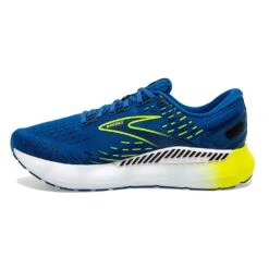 BROOKS Men's Glycerin GTS 20 Running Shoe- Blue/Nightlife/White- Regular (D) -Boutique Shoe Store 110383 482 M Glycerin GTS 20