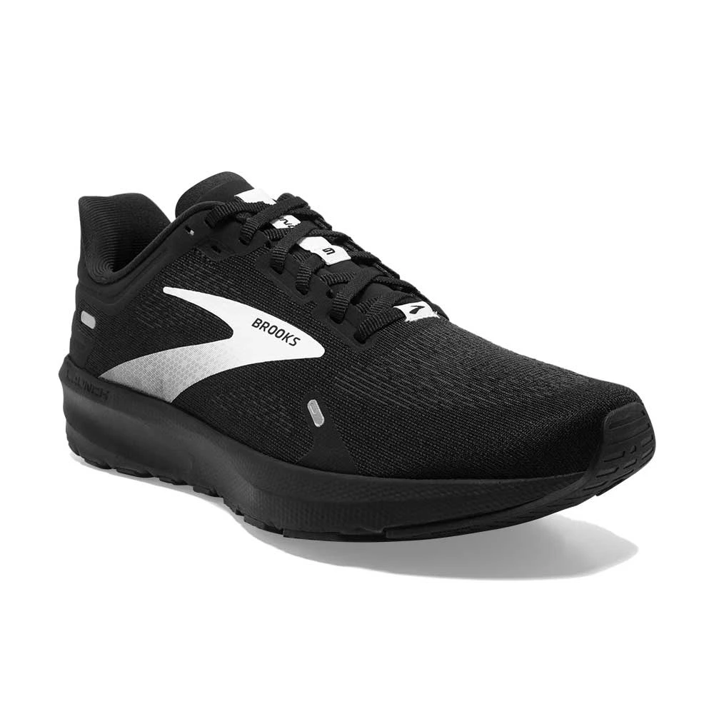 BROOKS Men's Launch 9 Running Shoe - Black/White- Regular (D) 4 BROOKS Men's Launch 9 Running Shoe - Black/White- Regular (D) - Image 2