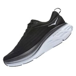 Hoka Men's Bondi 8 Running Shoe- Black/White- Wide (2E) -Boutique Shoe Store 1123202 BWHT 4 e0af771e e379 4e83 a148 693a0b3f4e7c
