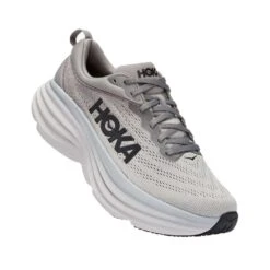 Hoka Men's Bondi 8 Running Shoes- Sharkskin/Harbor Mist- Regular (D) -Boutique Shoe Store 1123202 SHMS 1