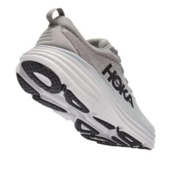 Hoka Men's Bondi 8 Running Shoes- Sharkskin/Harbor Mist- Regular (D) -Boutique Shoe Store 1123202 SHMS 3