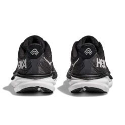 Hoka Men's Clifton 9 Running Shoe - Black/White -Boutique Shoe Store 1127895 BWHT 5