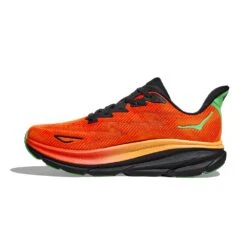 Hoka Men's Clifton 9 Running Shoe- Flame/Vibrant Orange - Regular (D) -Boutique Shoe Store 1127895 FVOR 8
