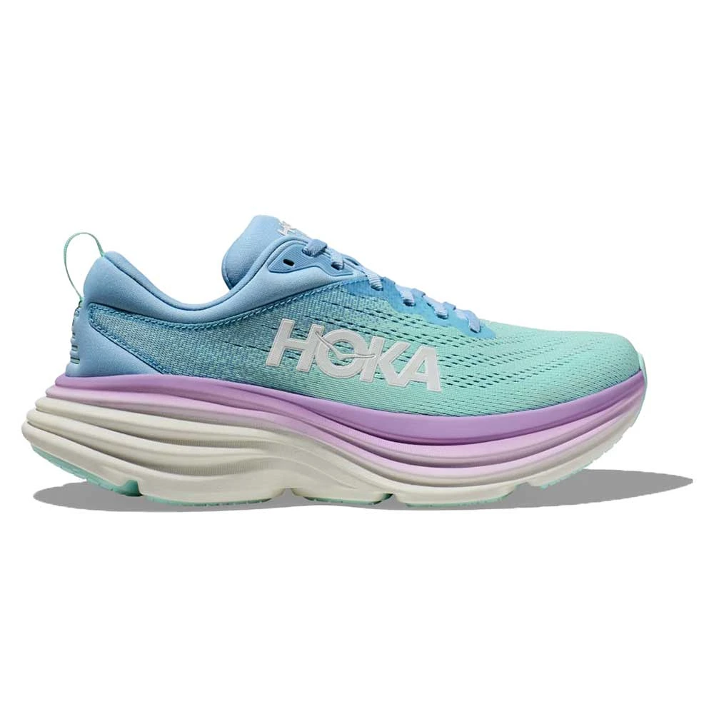 Hoka Women's Bondi 8 Running Shoe - Airy Blue/Sunlit Ocean - Wide (D) 3 Hoka Women's Bondi 8 Running Shoe - Airy Blue/Sunlit Ocean - Wide (D)