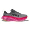 Hoka Women's Bondi 8 Running Shoe- Castlerock/Strawberry- Regular (B) -Boutique Shoe Store 1127952 CSRW 1