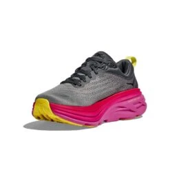 Hoka Women's Bondi 8 Running Shoe- Castlerock/Strawberry- Regular (B) -Boutique Shoe Store 1127952 CSRW 3