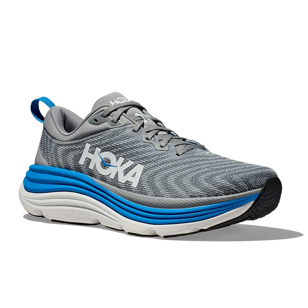 Hoka Men's Gaviota 5 Running Shoe - Limestone/Diva Blue - Wide (2E) 4 Hoka Men's Gaviota 5 Running Shoe - Limestone/Diva Blue - Wide (2E) - Image 2