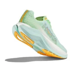 Hoka Women's Mach X Running Shoe - Lime Glow/Sunlit Ocean - Regular (B) -Boutique Shoe Store 1141451 LGSO 4