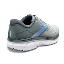 BROOKS Women's Dyad 11 Running Shoe - Grey/White/Blue - Extra Wide (2E) -Boutique Shoe Store 120312 065 H Dyad 11