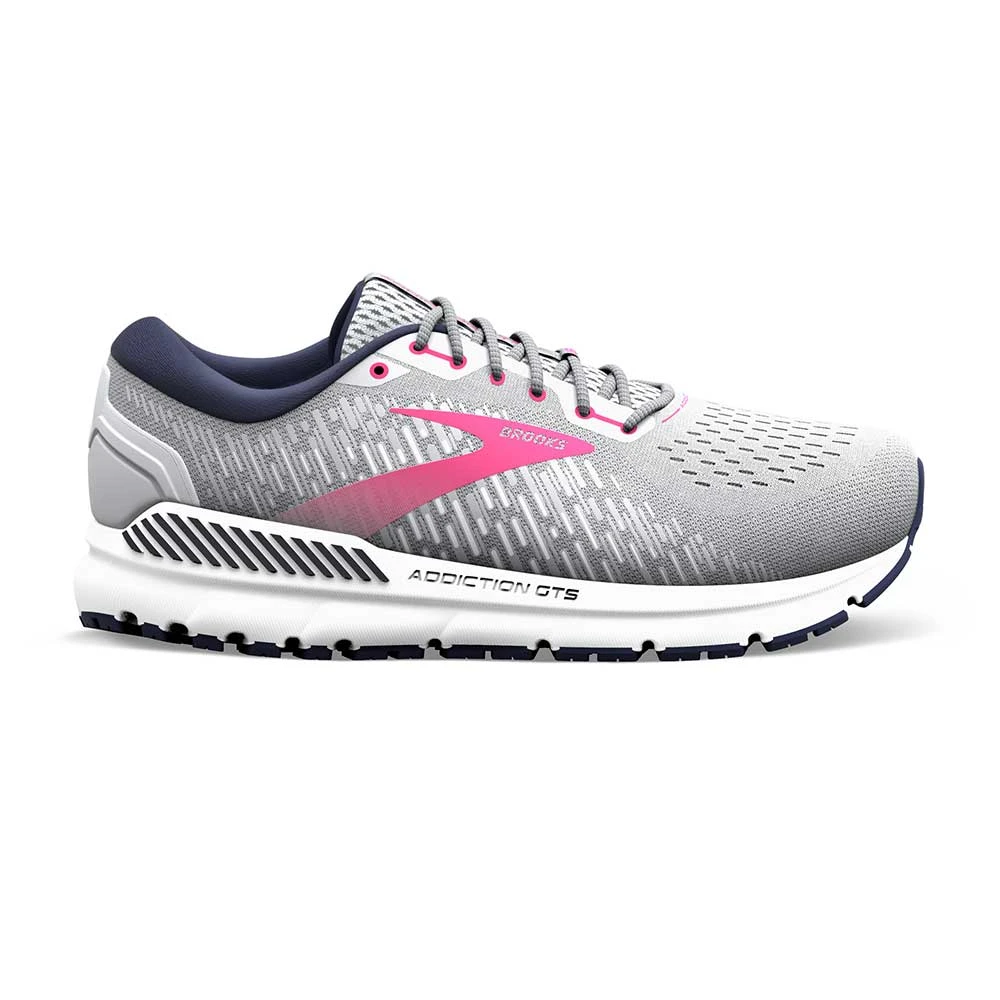 BROOKS Women's Addiction GTS 15 Running Shoe- Oyster/Peacoat/Lilac Rose - Wide (D) 3 BROOKS Women's Addiction GTS 15 Running Shoe- Oyster/Peacoat/Lilac Rose - Wide (D)