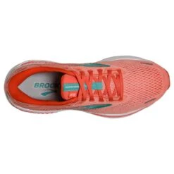 BROOKS Women's Adrenaline GTS 22 Running Shoe- Coral/Latigo Bay/White- Regular (B) -Boutique Shoe Store 120353 680 O Adrenaline GTS 22