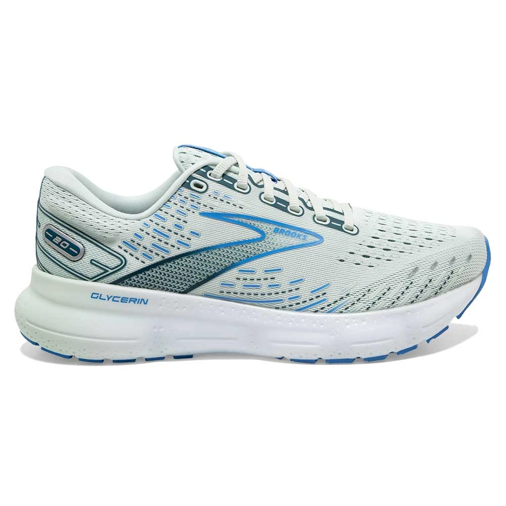 BROOKS Women's Glycerin 20 Running Shoe - Blue Glass/Marina/Legion Blue - Regular (B) 3 BROOKS Women's Glycerin 20 Running Shoe - Blue Glass/Marina/Legion Blue - Regular (B)