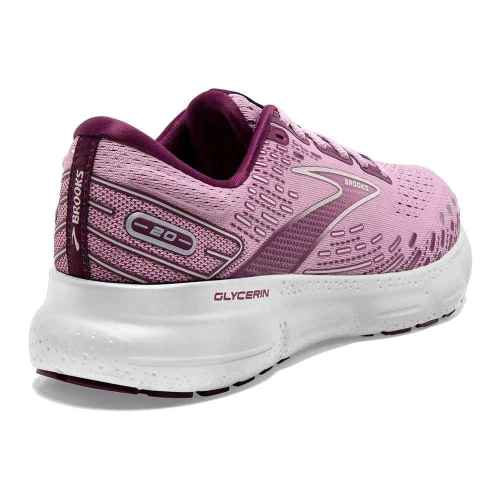 BROOKS Women's Glycerin 20 Running Shoe - Mauve/Grape Wine/Grey - Regular (B) 8 BROOKS Women's Glycerin 20 Running Shoe - Mauve/Grape Wine/Grey - Regular (B) - Image 6