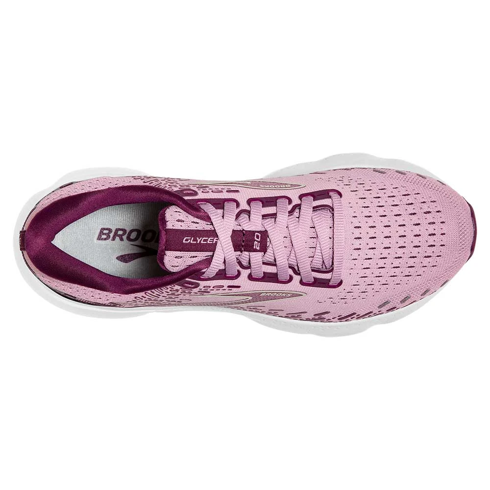 BROOKS Women's Glycerin 20 Running Shoe - Mauve/Grape Wine/Grey - Regular (B) 6 BROOKS Women's Glycerin 20 Running Shoe - Mauve/Grape Wine/Grey - Regular (B) - Image 4