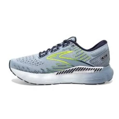 BROOKS Women's Glycerin GTS 20 Running Shoe- Light Blue/Peacoat/Nightlife- Regular (B) -Boutique Shoe Store 120370 416 M Glycerin GTS 20