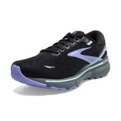 BROOKS Women's Ghost 15 Running Shoe- Black/Jacaranda/Salt- Regular (B) -Boutique Shoe Store 120380 011 Z Ghost 15