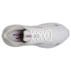 BROOKS Women's Ghost 15 - White/Oyster/Viola -Boutique Shoe Store 120380 195 O Ghost 15