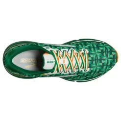 BROOKS Women's Ghost 15 Run Lucky - Green/White/Orange- Regular (B) -Boutique Shoe Store 120380 371 O Ghost 15