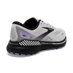BROOKS Women's Adrenaline GTS 23 Running Shoe - Grey/Black/Purple- Regular (B) -Boutique Shoe Store 120381 039 H Adrenaline GTS 23 1