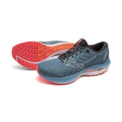 Mizuno Men's Wave Inspire 19 Running Shoe- Provincial Blue/White- Regular (D) -Boutique Shoe Store 1280 AgL3SX8hGpQ33QI3