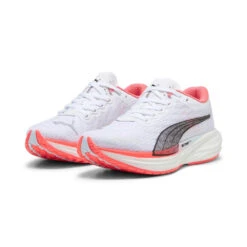 Women's Deviate Nitro 2 Running Shoe - Puma White/Fire Orchid/Icy Blue- Regular (B) -Boutique Shoe Store 24C3C4ED7A SP 14116835