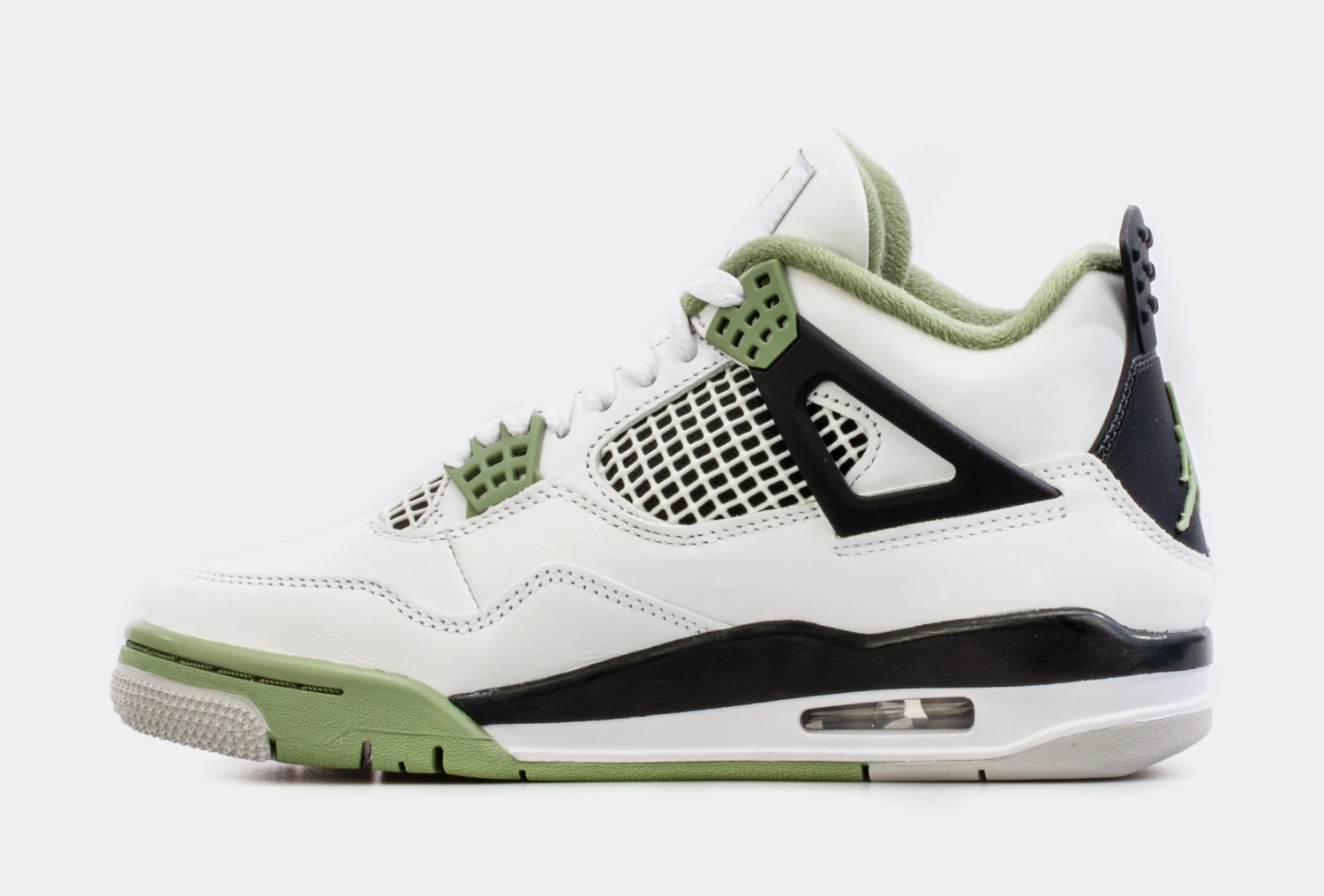 Air Jordan 4 Retro Oil Green Womens Lifestyle Shoes (Green/White) Limit One Per Customer 4 Air Jordan 4 Retro Oil Green Womens Lifestyle Shoes (Green/White) Limit One Per Customer - Image 2
