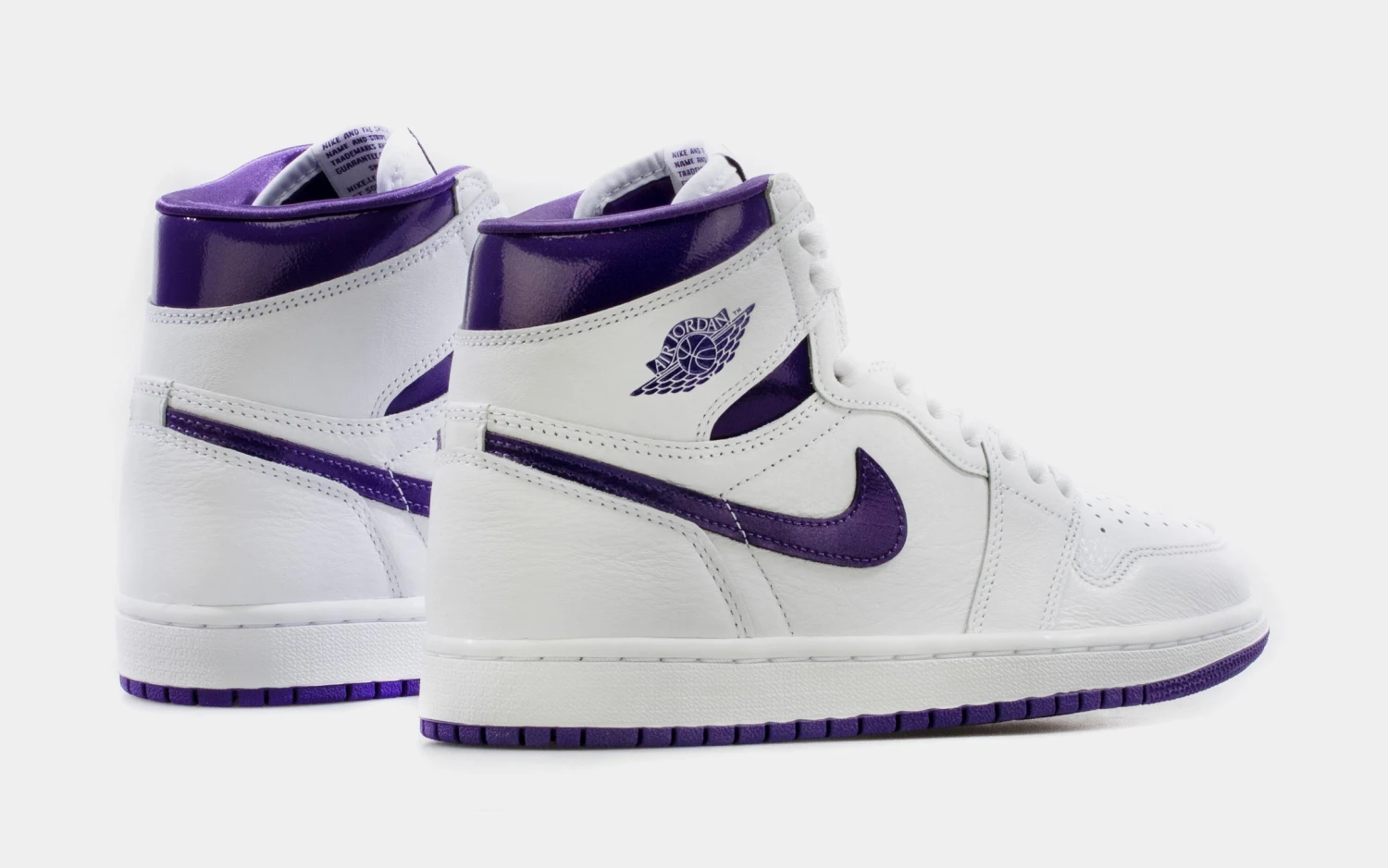 Air Jordan 1 High OG Court Purple Womens Lifestyle Shoe (White/Purple) 8 Air Jordan 1 High OG Court Purple Womens Lifestyle Shoe (White/Purple) - Image 6