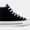 Converse Chuck Taylor All Star Lift Platform Canvas Womens Lifestyle Shoes (Black)