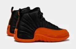 Air Jordan 12 Retro Brilliant Orange Womens Lifestyle Shoes (Black/Orange) -Boutique Shoe Store 317584e54c54558f71b8b6e9c1de2628