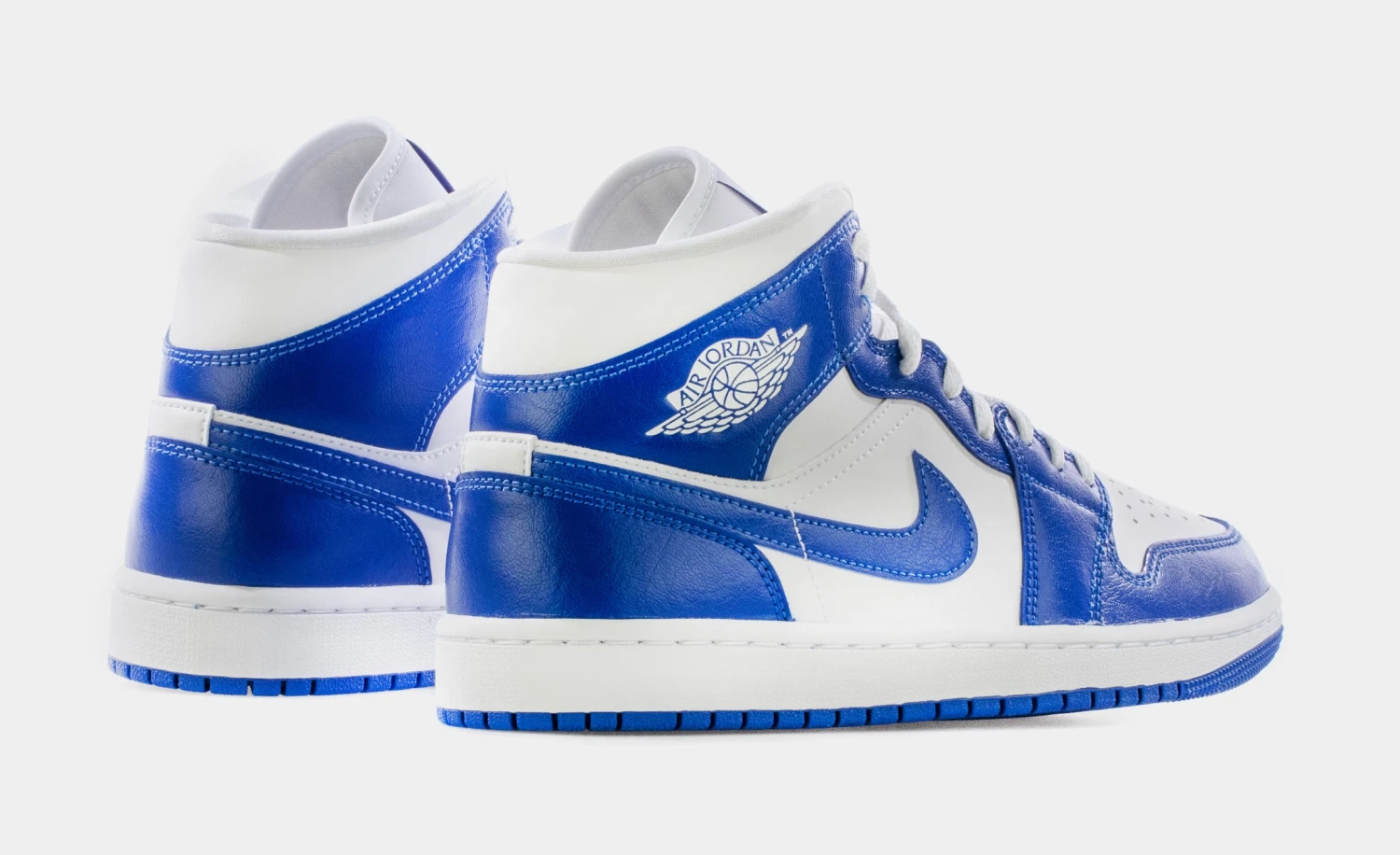 Air Jordan 1 Mid Hyper Royal Womens Lifestyle Shoes (White/Hyper Royal) 8 Air Jordan 1 Mid Hyper Royal Womens Lifestyle Shoes (White/Hyper Royal) - Image 6