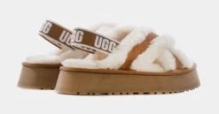 Ugg Disco Cross Slide Womens Sandals (Brown) -Boutique Shoe Store 37d31ccedc29f24d0e6502aa5f85bdc6