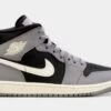 Air Jordan 1 Mid Cement Grey Womens Lifestyle Shoes (Grey/Black) -Boutique Shoe Store 3d493eda436a313b15aabdbdfc110ab6