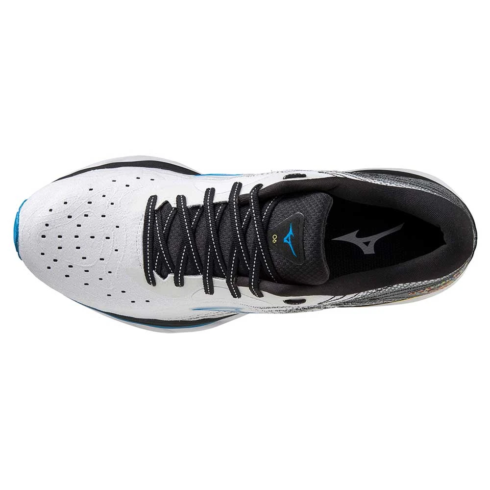 Mizuno Men's Wave Sky 6 Running Shoe - White/Cyber Yellow - Regular (D) 7 Mizuno Men's Wave Sky 6 Running Shoe - White/Cyber Yellow - Regular (D) - Image 5