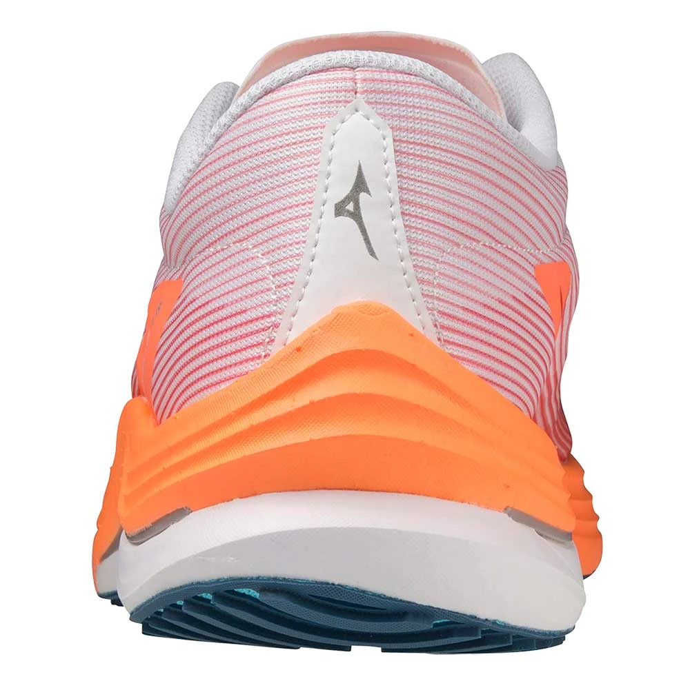 Mizuno Men's Wave Rebellion Flash Running Shoe- White/Silver - Regular (D) 6 Mizuno Men's Wave Rebellion Flash Running Shoe- White/Silver - Regular (D) - Image 4