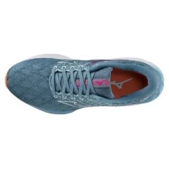 Mizuno Women's Wave Inspire 19 Running Shoe- Provincial Blue/White- Regular (B) -Boutique Shoe Store 411398 5B00 04