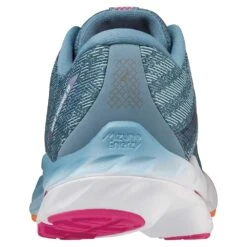 Mizuno Women's Wave Inspire 19 Running Shoe- Provincial Blue/White- Wide (D) -Boutique Shoe Store 411400 5B00 05