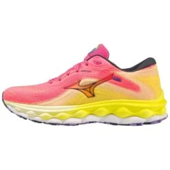 Mizuno Women's Wave Sky 7 Running Shoe - High/Vis Pink/Ombre Blue - Regular (B) 14 Mizuno Women's Wave Sky 7 Running Shoe - High/Vis Pink/Ombre Blue - Regular (B) -Boutique Shoe Store 411413 1VRE