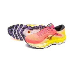 Mizuno Women's Wave Sky 7 Running Shoe - High/Vis Pink/Ombre Blue - Regular (B) 16 Mizuno Women's Wave Sky 7 Running Shoe - High/Vis Pink/Ombre Blue - Regular (B) -Boutique Shoe Store 411413 1VRE 11