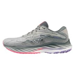 Mizuno Women's Wave Rider 27 Running Shoe- Pearl Blue/White- Regular (B) -Boutique Shoe Store 411418 5F00