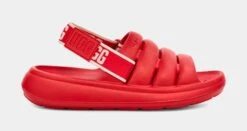 Ugg Sport Yeah Slides Womens Sandals (Red)