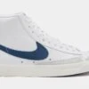 Nike Blazer Mid '77 Womens Lifestyle Shoes (White/Blue) -Boutique Shoe Store 4d5c9b162f8de2560bc6aa45fe33a201