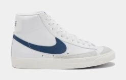 Nike Blazer Mid '77 Womens Lifestyle Shoes (White/Blue)
