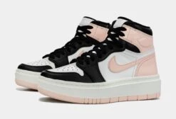 Air Jordan 1 Elevate High Atmosphere Womens Lifestyle Shoes (Pink/Black) -Boutique Shoe Store 4e987ba954f0e6fe2baa96c7a39e6720