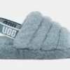 Ugg Fluff Yeah Womens Sandals (Light Blue) -Boutique Shoe Store 4fd5c2b3d39211da4c139f900ea9e835